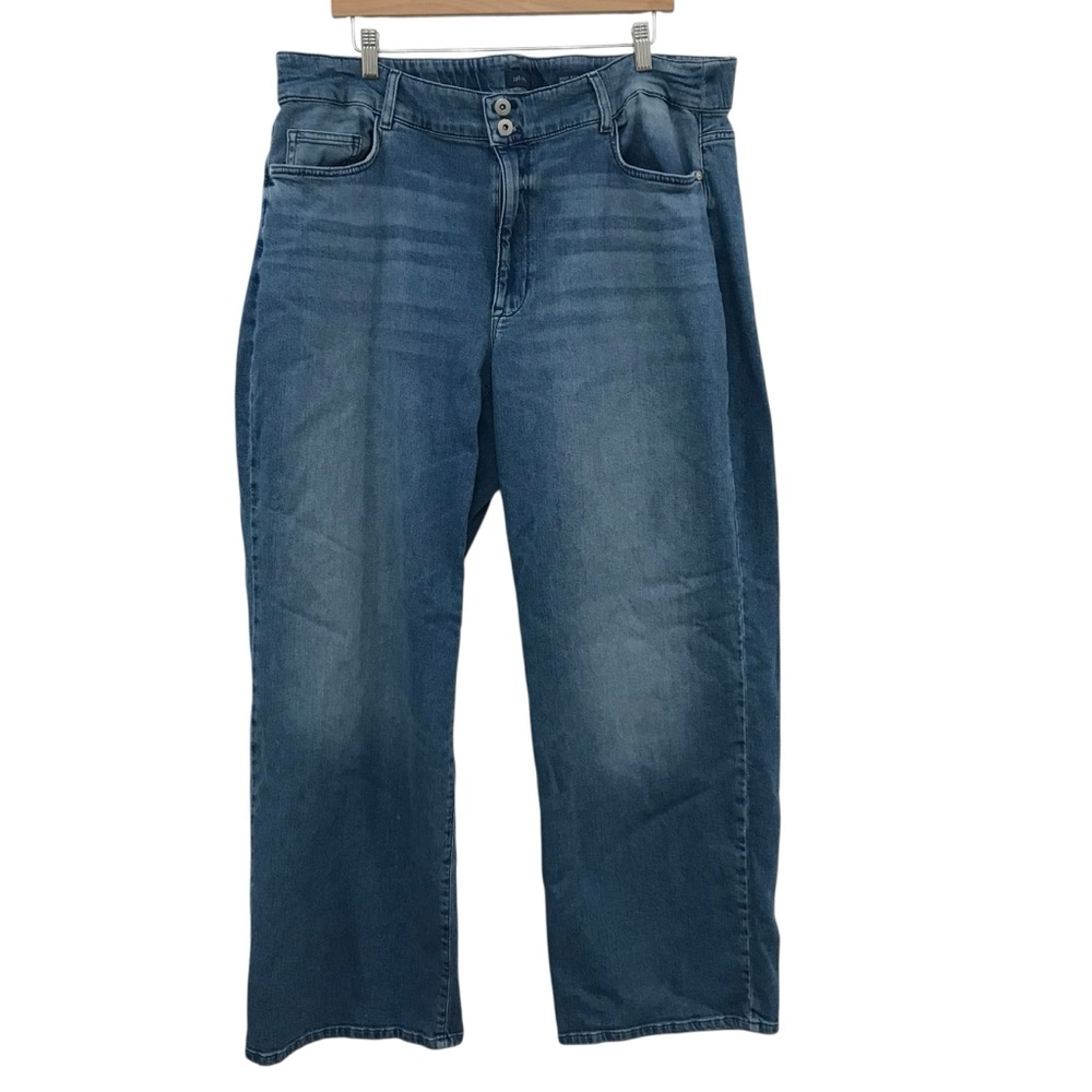 J. Jill Blue Flare & Wide Leg Jeans